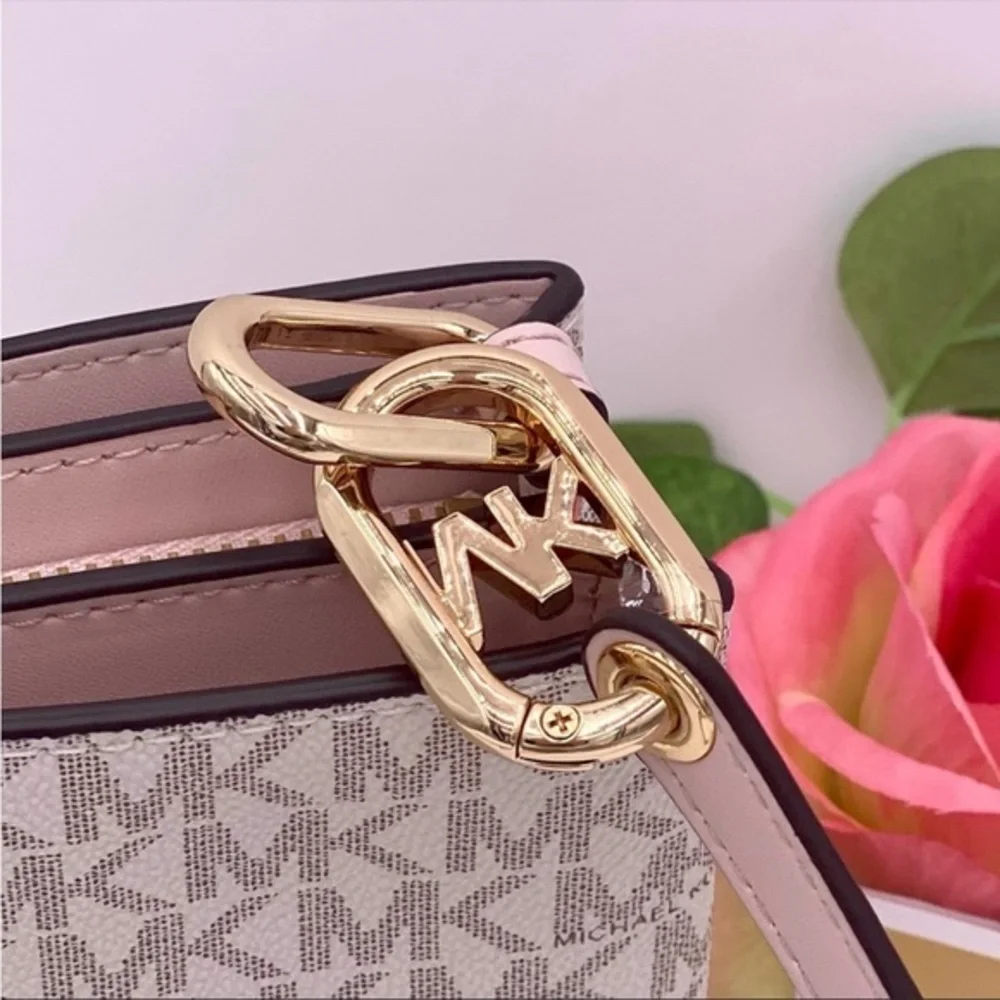 Michael Kors Trisha Medium Logo Crossbody Bag - Picture 10 of 15